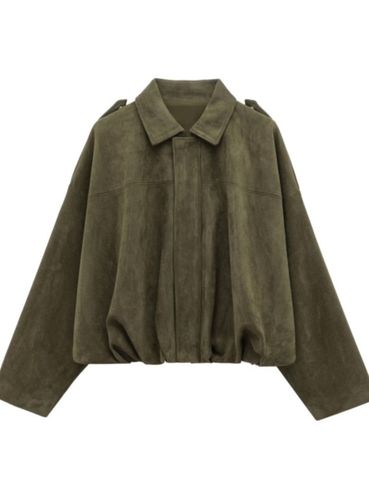 Women'S Fashion Bomber Jacket - Otoño Invierno nueva moda tela de