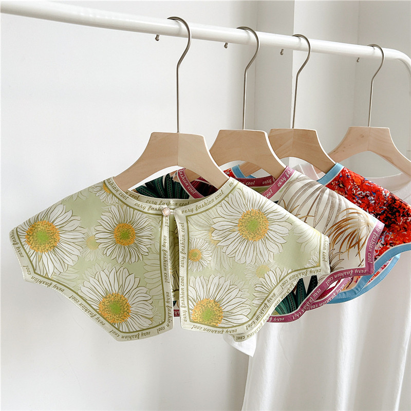 Women'S Fashion Jersey - Chales desmontables florales para mujer, camisas