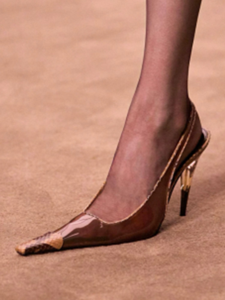 Women Fashion Show - Sandalias de Tacón Alto Transparente con