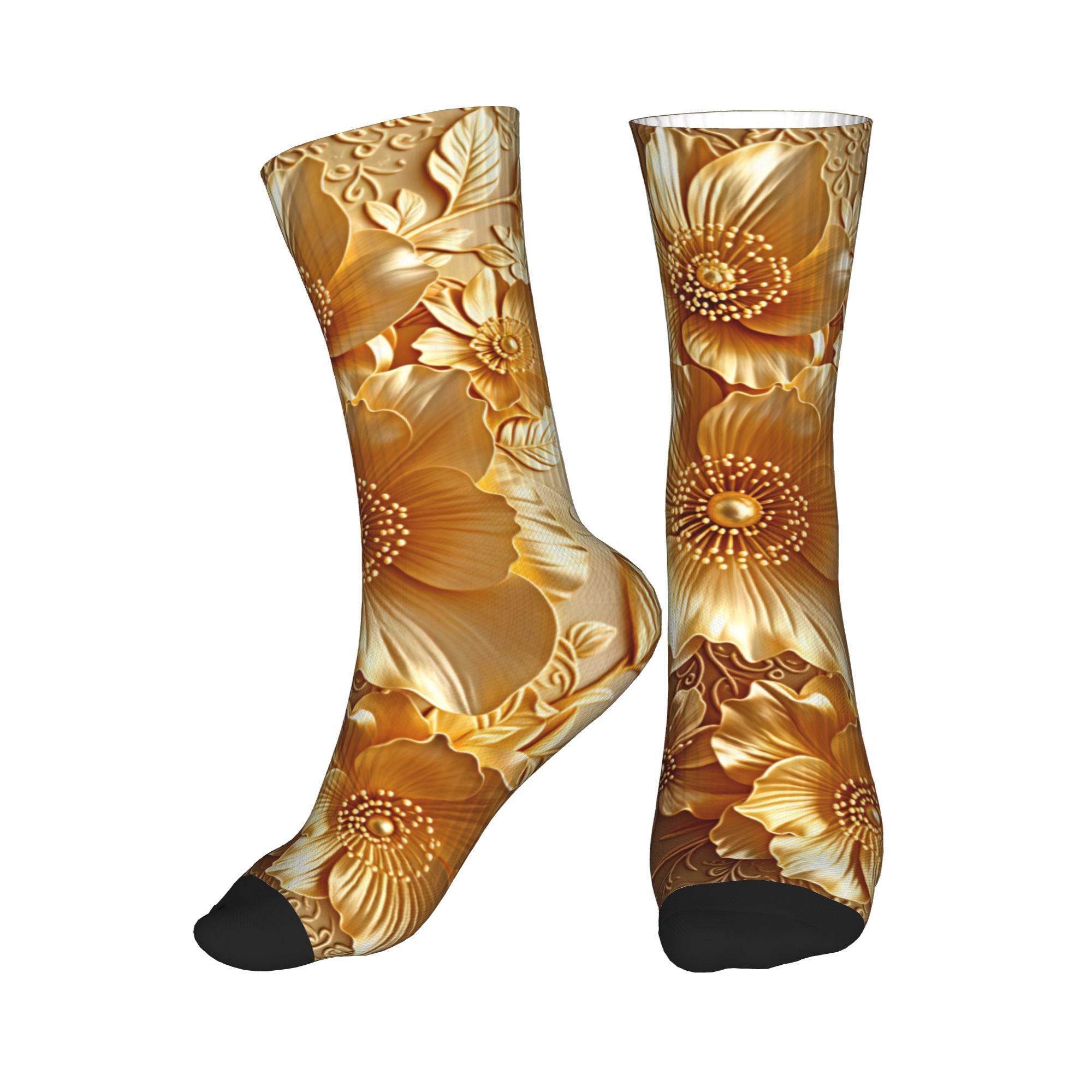 Women'S Fashion Socks - Calcetines de Vestir con Estampado Floral