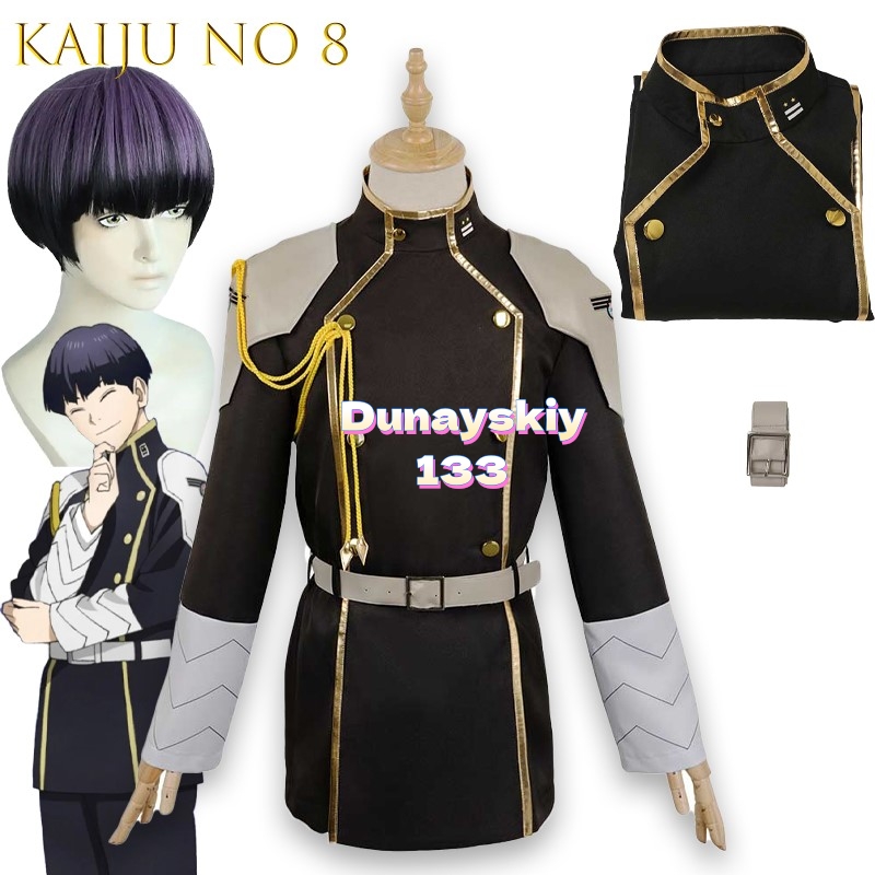 Belted Shirt Dress - Anime No 8 Kaiju Cosplay disfraz