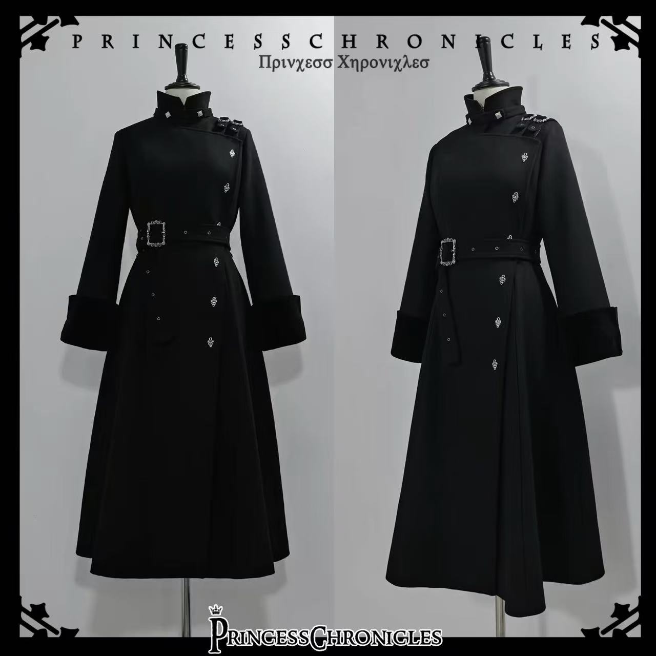 Women Fashion Jackets - Abrigo Largo de Lana Elegante Estilo