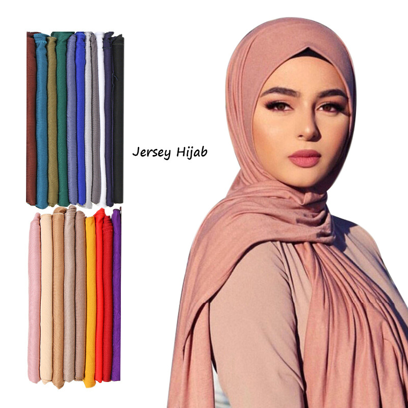 Women'S Fashion Jersey - 30 colores liso Modal Jersey Hijab