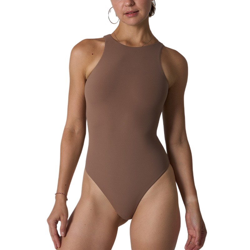 Turtleneck Bodysuit - Body de cuello alto Y2K con