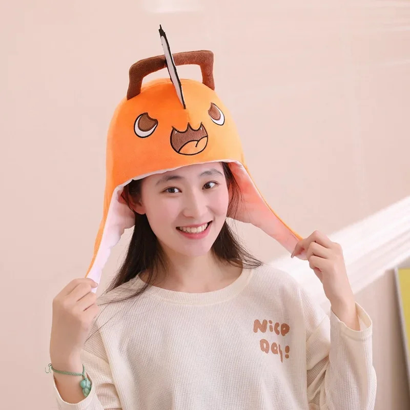 Women Fashion Jackets - Anime motosierra hombre Pochita Cosplay gorro