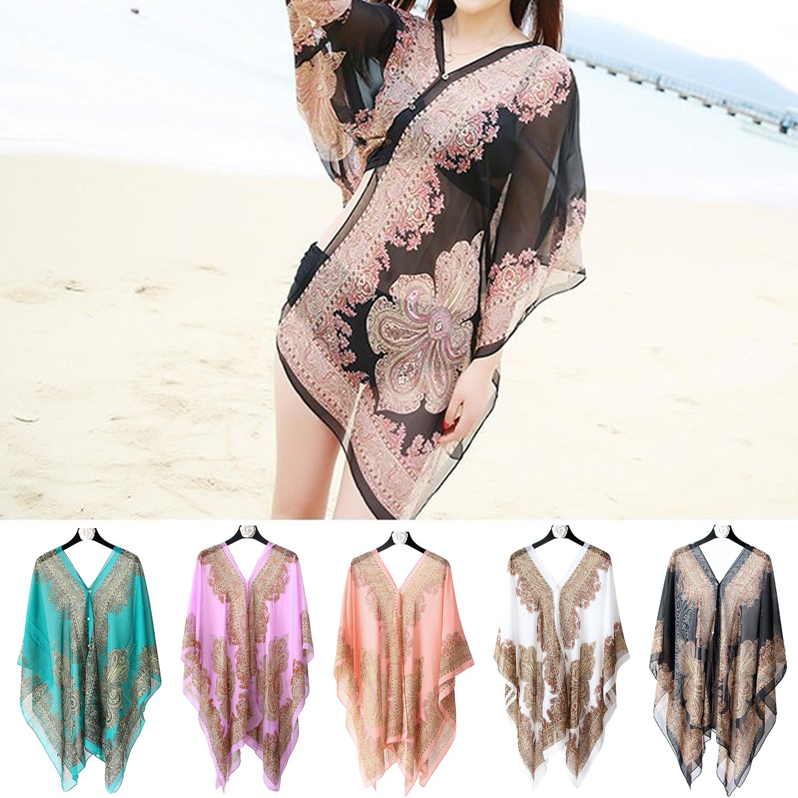Women'S Fashion Jersey - Chal de Playa con Protección Solar