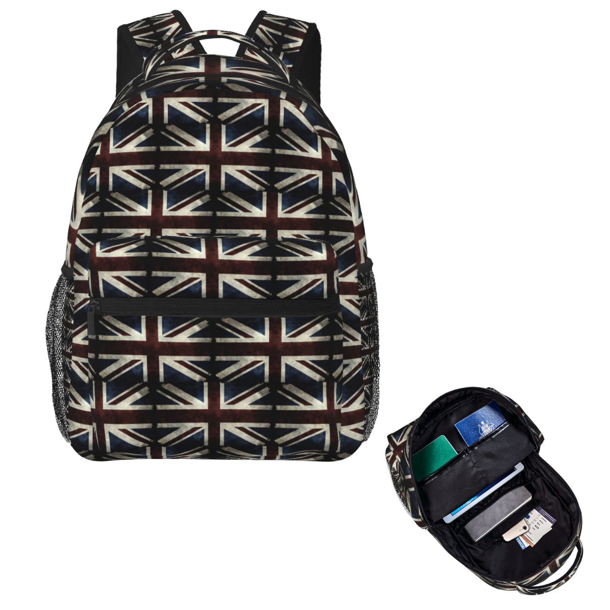 Women Fashion Uk - Mochila Escolar con Bandera Union Jack