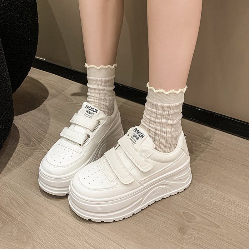 Women'S Fashion Velcro Sneakers - Zapatillas Blancas Nuevas para Mujer con