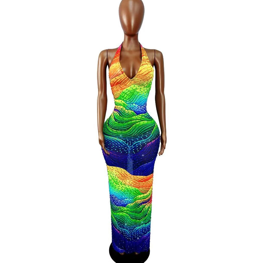 Women Fashion Designer Dresses Photos - Vestido con diseño de patrón de