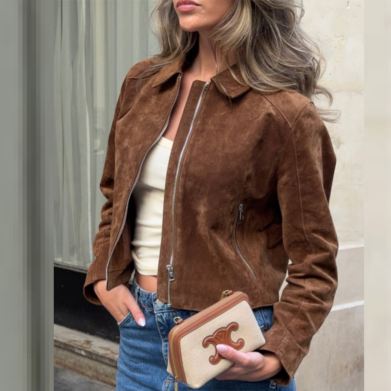HXAO-abrigo recortado, chaquet - Women'S Fashion Bomber Jacket reseña y precio