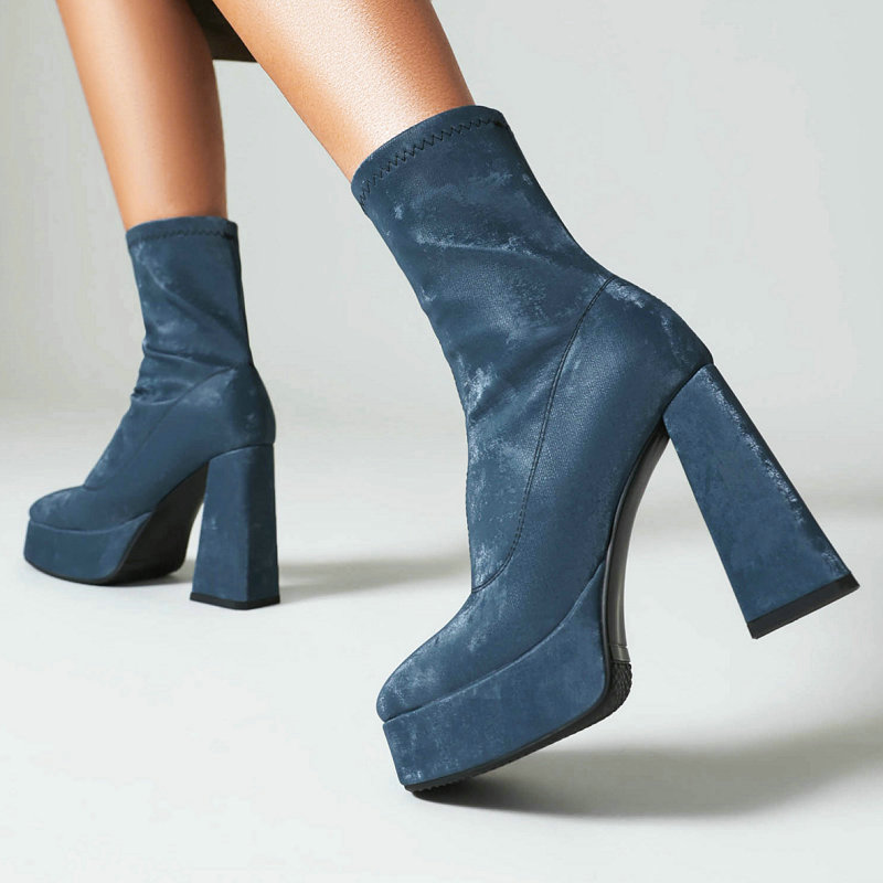 Tendencia azul oscuro marrón s - Women'S Fashion Socks reseña y precio