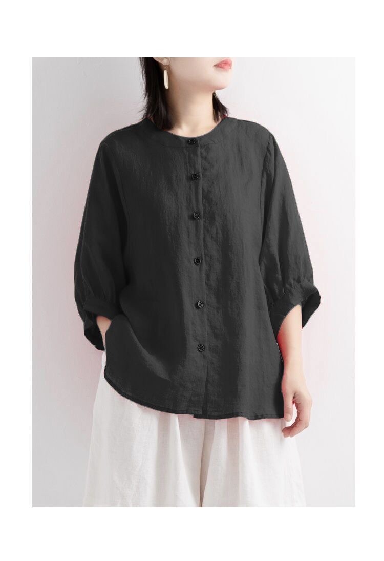 Blusa Cómoda de Color Sólido p - Women'S Fashion Jersey reseña y precio