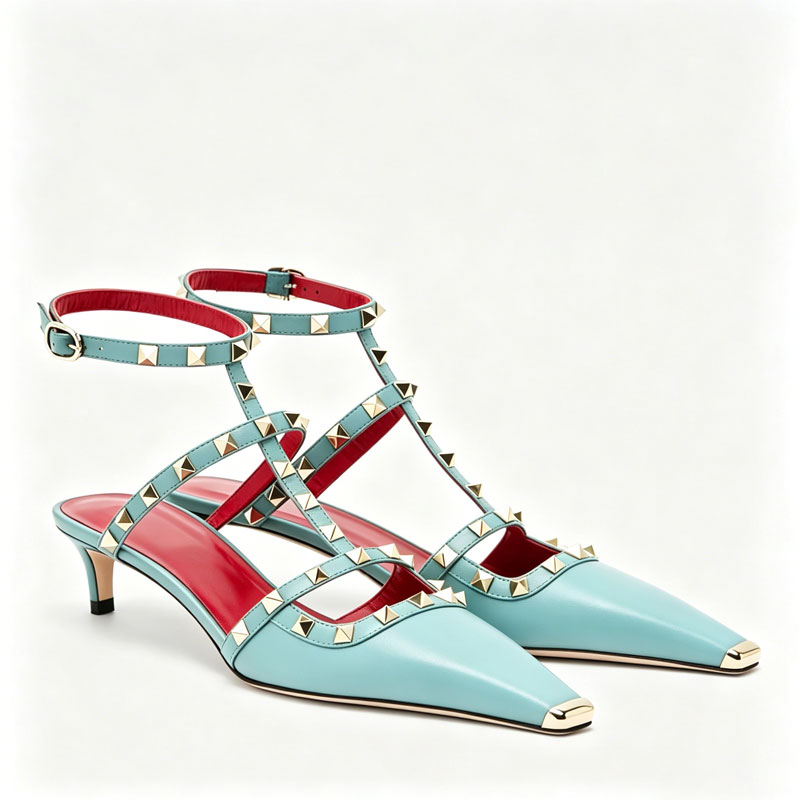 Sandalias de tacón bajo con re - Women Fashion Show reseña y precio