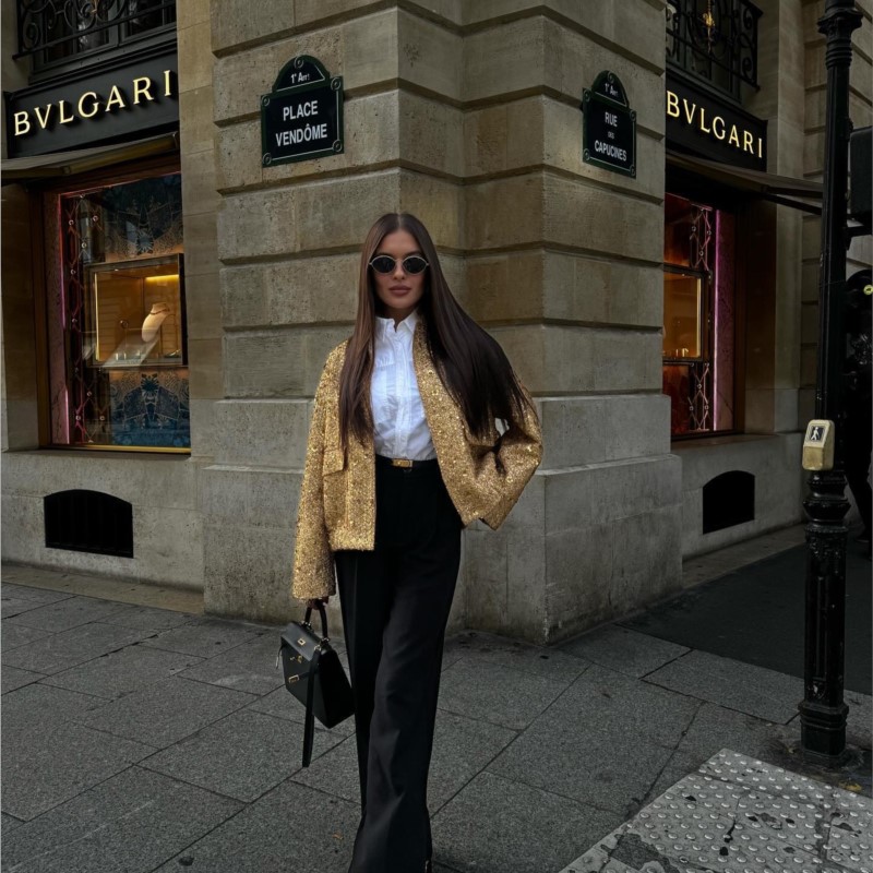 Chaqueta Bomber con lentejuela - Women'S Fashion Bomber Jacket reseña y precio