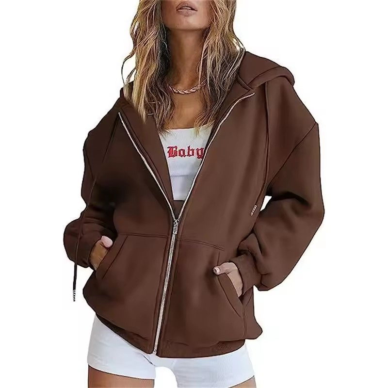 Sudadera con capucha y cremall - Women'S Fashion Zip Up Hoodies reseña y precio