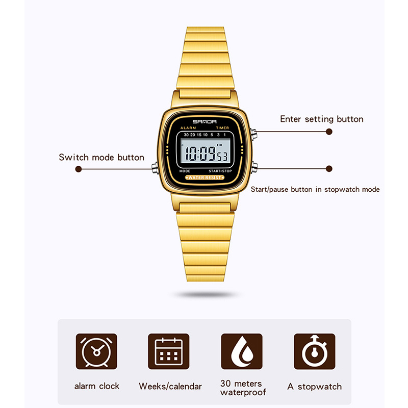 SANDA-reloj de cuarzo clásico  - Women Fashion Zone reseña y precio