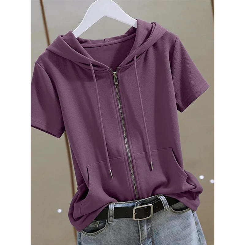 Sudadera con capucha de manga  - Women'S Fashion Zip Up Hoodies reseña y precio