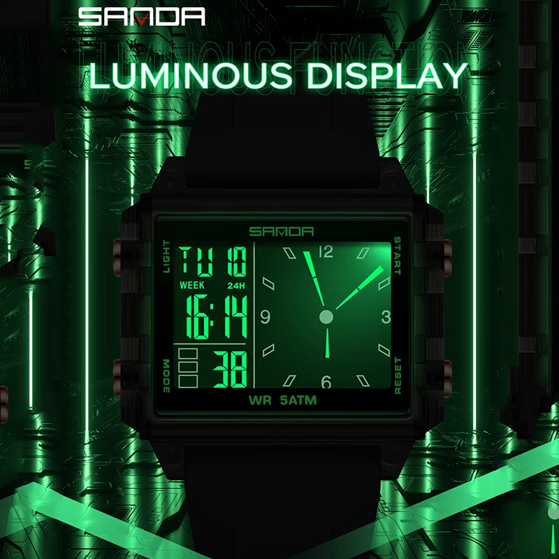 SANDA, reloj analógico electró - Women Fashion Zone reseña y precio