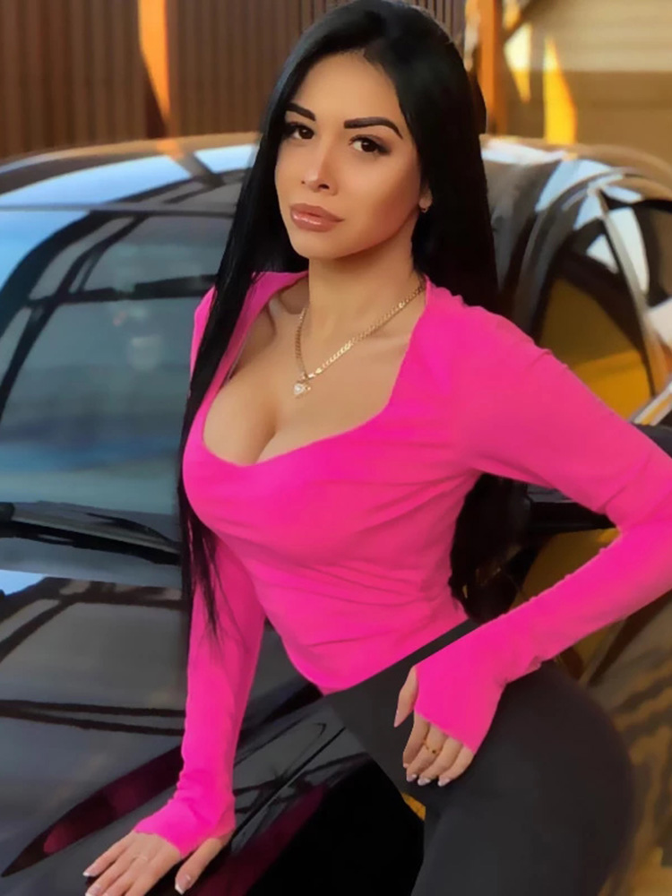 Body naranja neón para mujer,  - Turtleneck Bodysuit reseña y precio