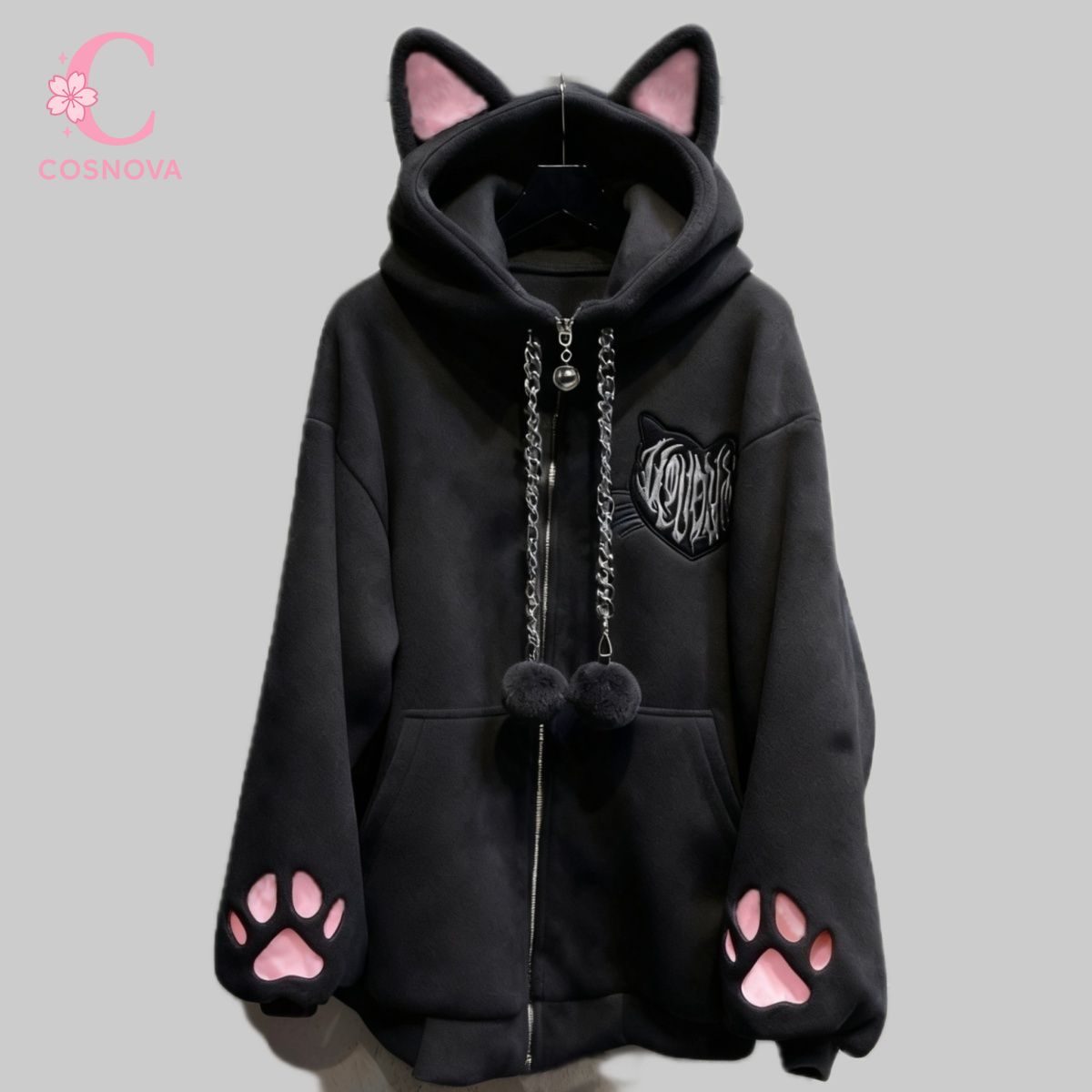 Chaqueta con capucha de orejas - Women'S Fashion Zip Up Hoodies reseña y precio