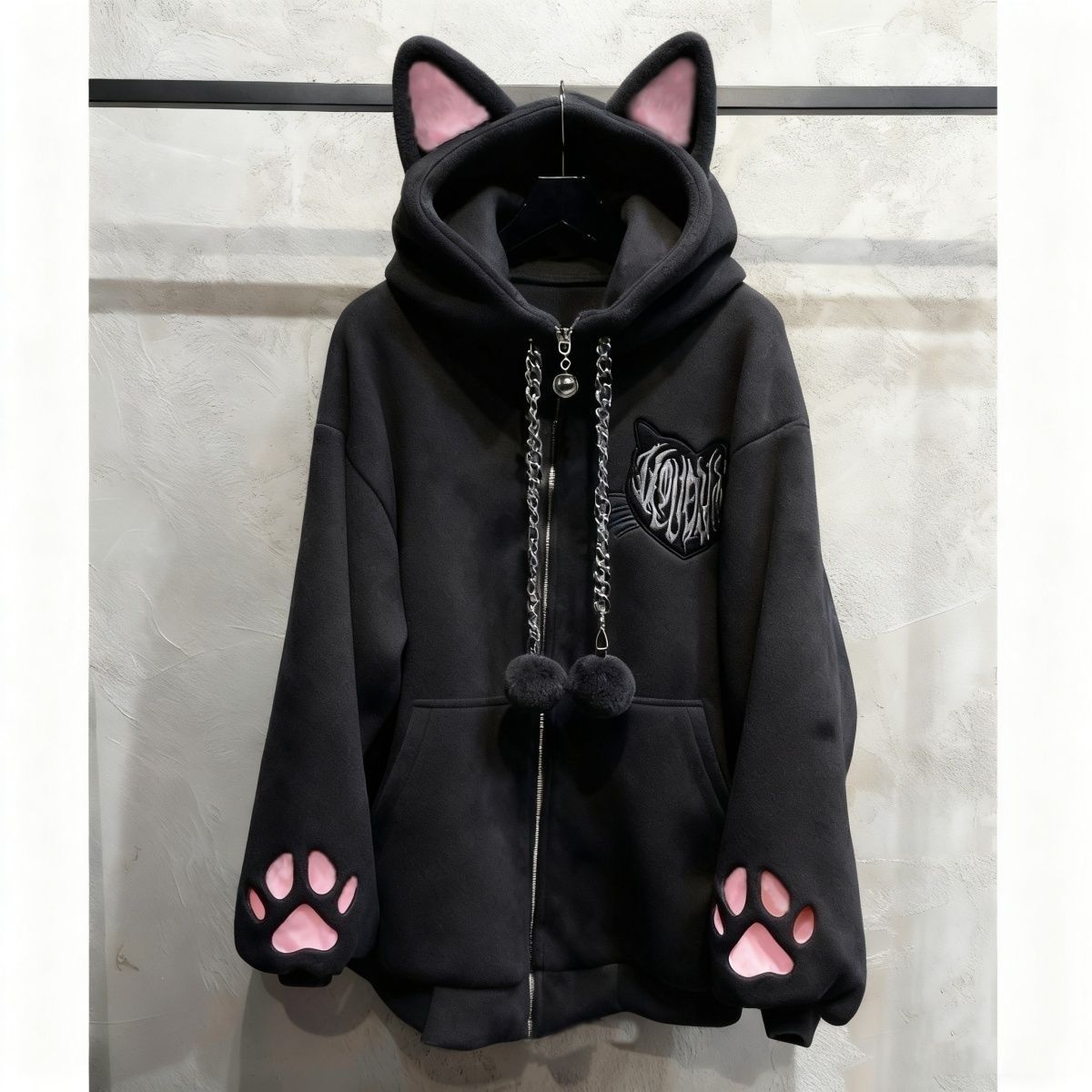 Chaqueta con capucha de orejas - Women'S Fashion Zip Up Hoodies reseña y precio