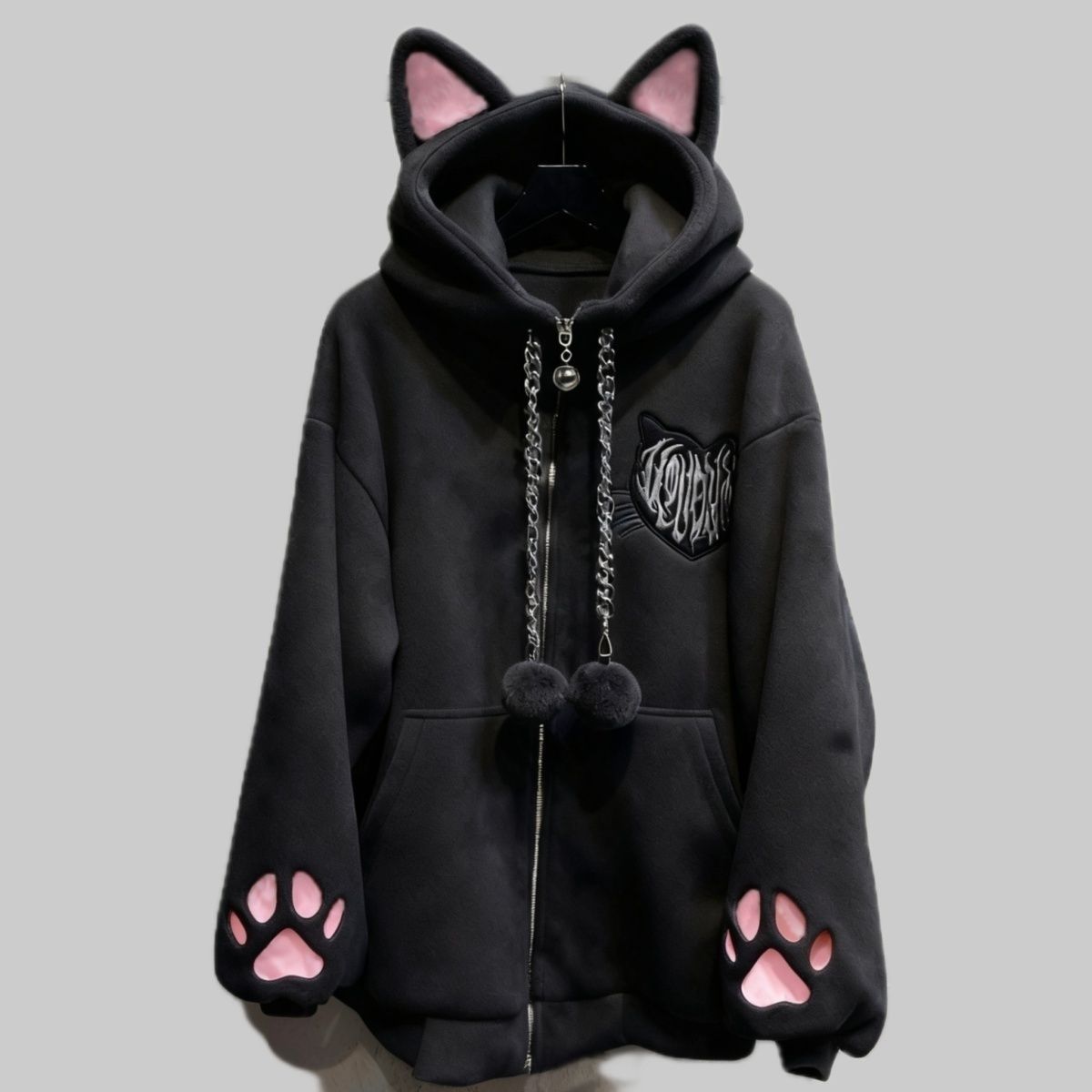 Chaqueta con capucha de orejas - Women'S Fashion Zip Up Hoodies reseña y precio