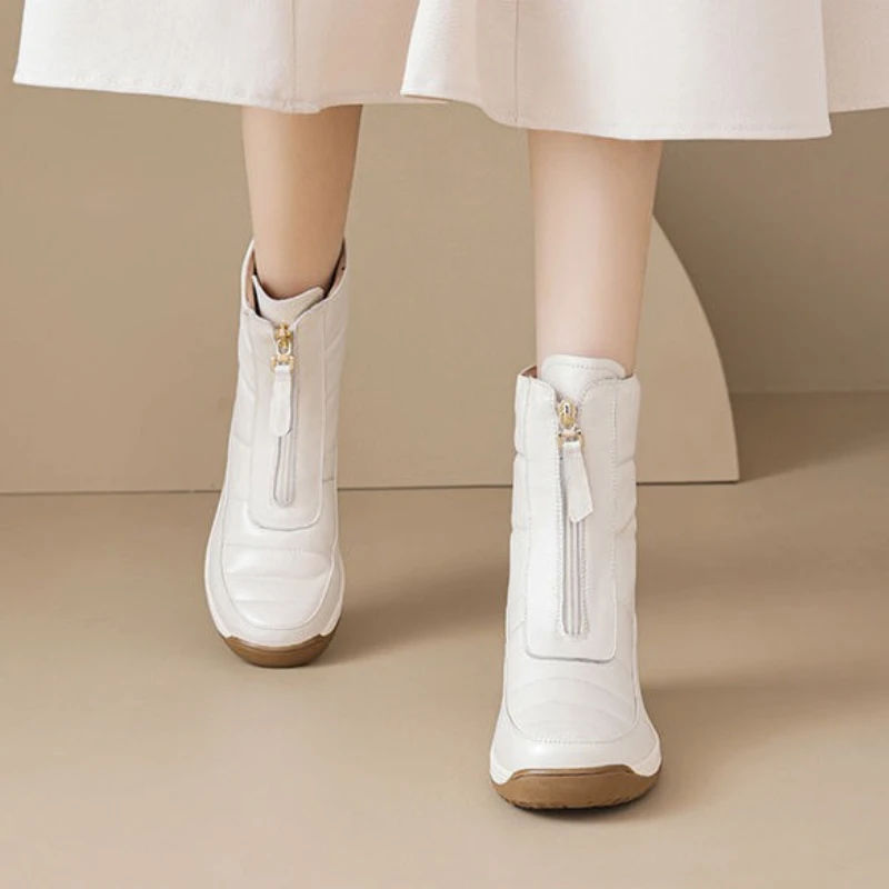 Botines punta redonda impermea - Sale Fashion Women reseña y precio