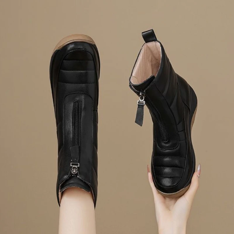 Botines punta redonda impermea - Sale Fashion Women reseña y precio