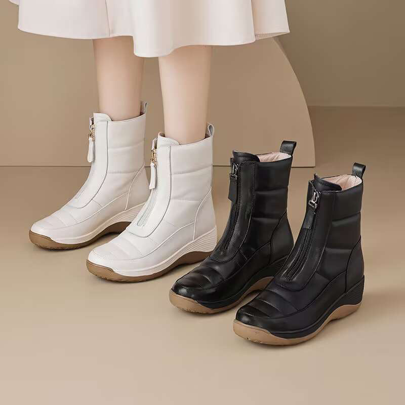 Botines punta redonda impermea - Sale Fashion Women reseña y precio