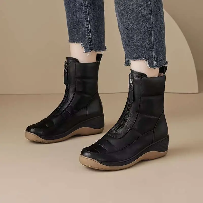 Botines punta redonda impermea - Sale Fashion Women reseña y precio