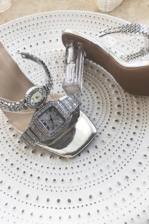 Sandalias de tacón alto con re - Fashion Women Watches reseña y precio