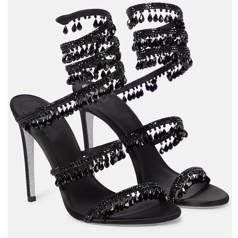 Sandalias de Tacón Alto con Pe - Women'S Fashion Underwear reseña y precio