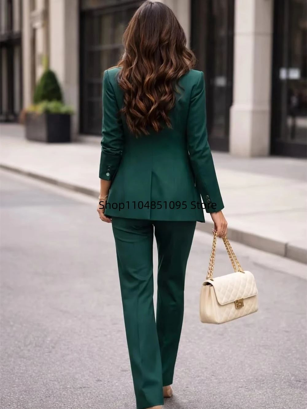 Traje Formal de 3 Piezas Verde - Women'S Fashion Jersey reseña y precio