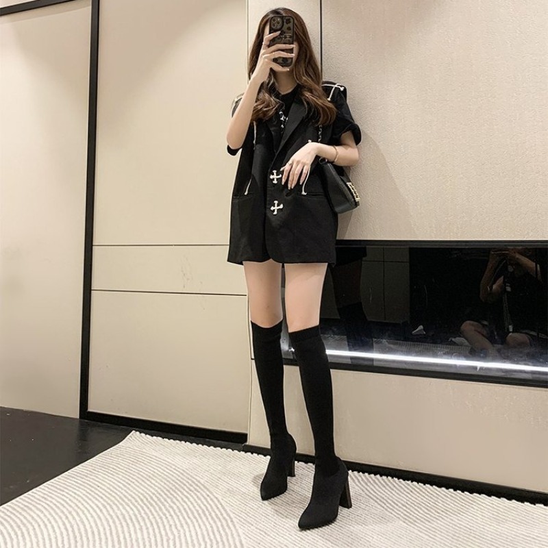 Botas de mujer por encima de l - Women'S Fashion Socks reseña y precio