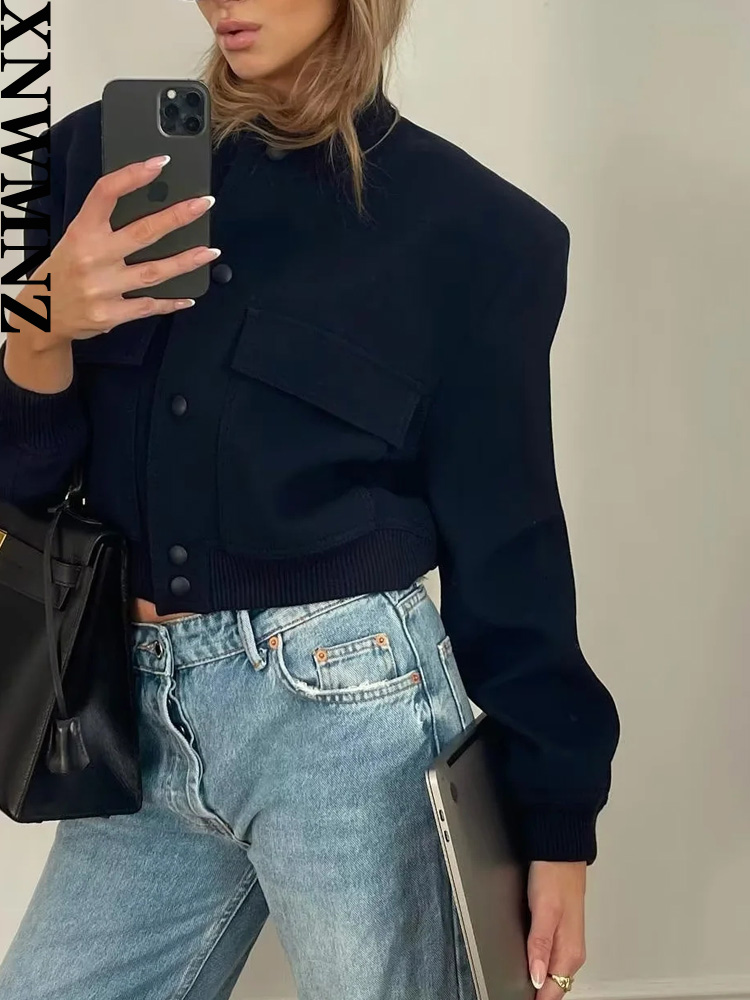 XNWMNZ-chaquetas con bolsillos - Women'S Fashion Bomber Jacket reseña y precio