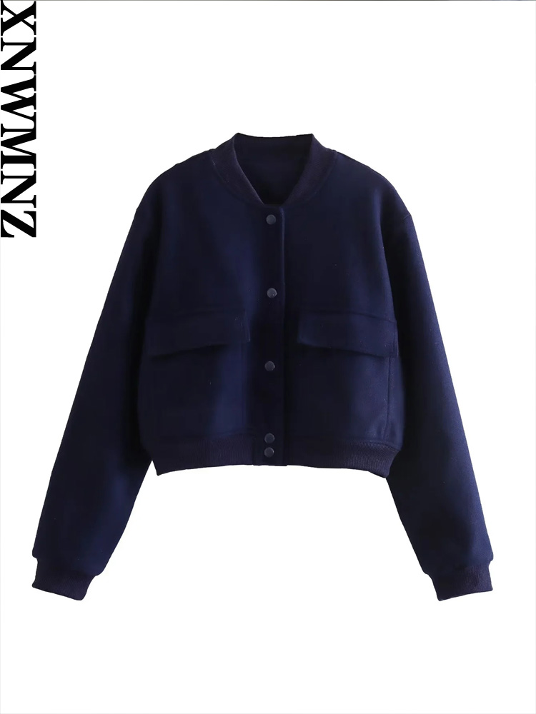 XNWMNZ-chaquetas con bolsillos - Women'S Fashion Bomber Jacket reseña y precio