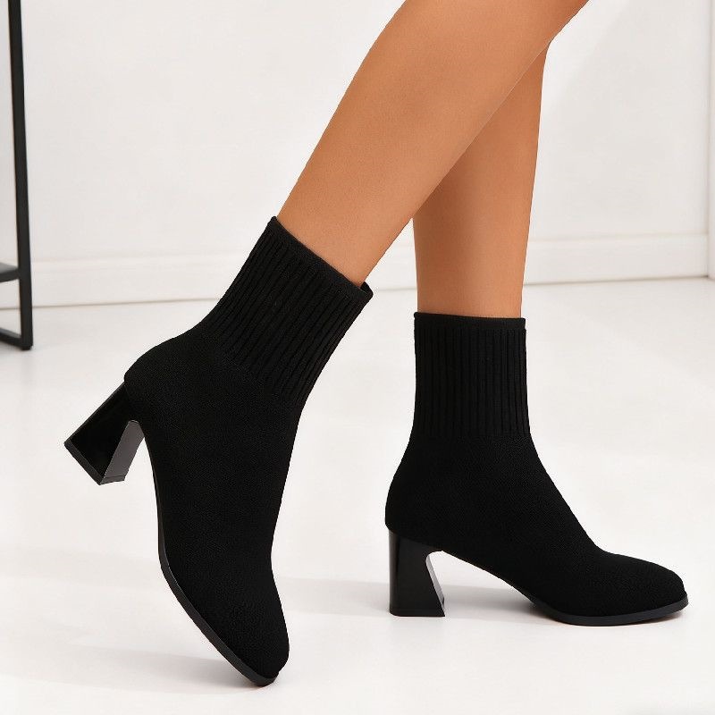 Botines de punto con punta cua - Women'S Fashion Socks reseña y precio