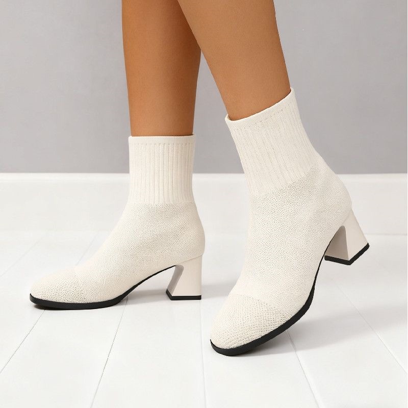 Botines de punto con punta cua - Women'S Fashion Socks reseña y precio