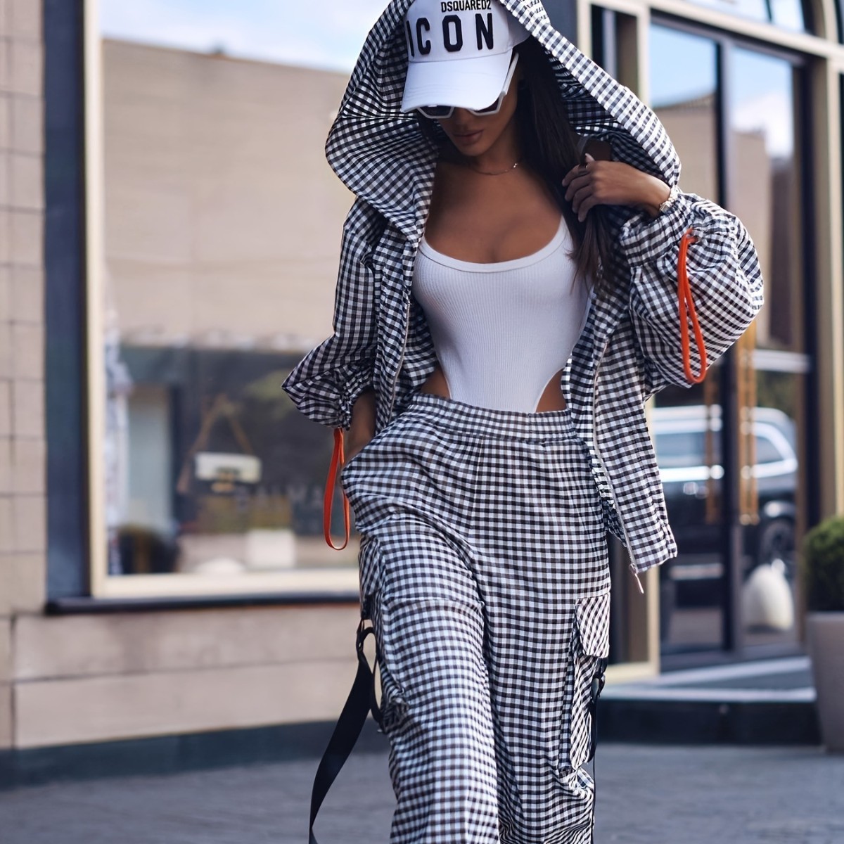 Conjunto informal con estampad - Women'S Fashion Zip Up Hoodies reseña y precio