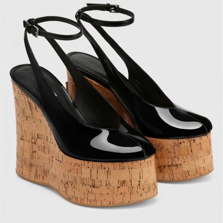Sandalias de tacón de cuña con - Women Fashion Show reseña y precio