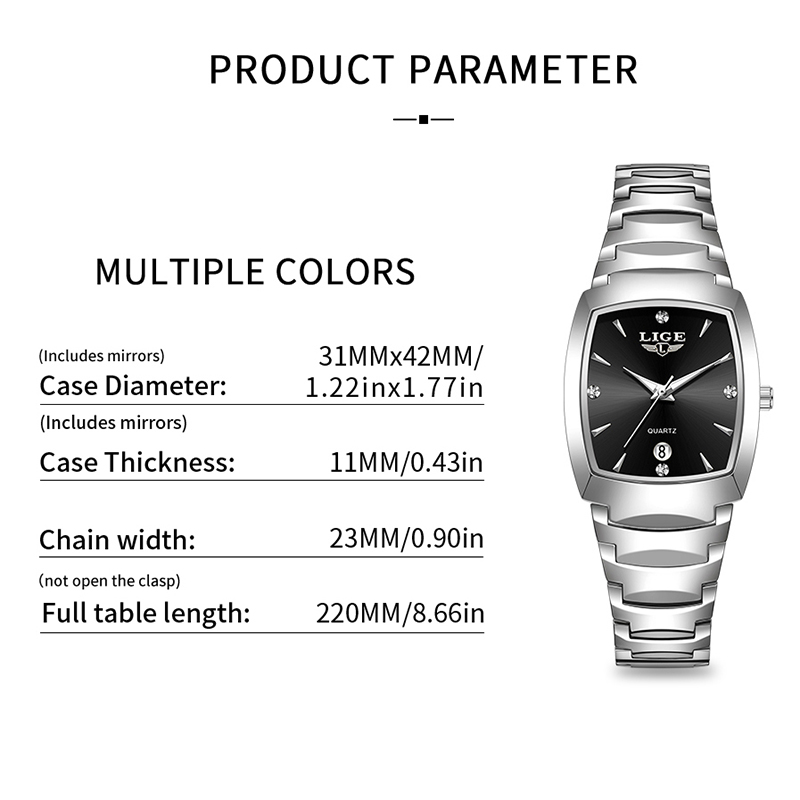 Reloj LIGE para mujer, reloj d - Fashion Women Watches reseña y precio