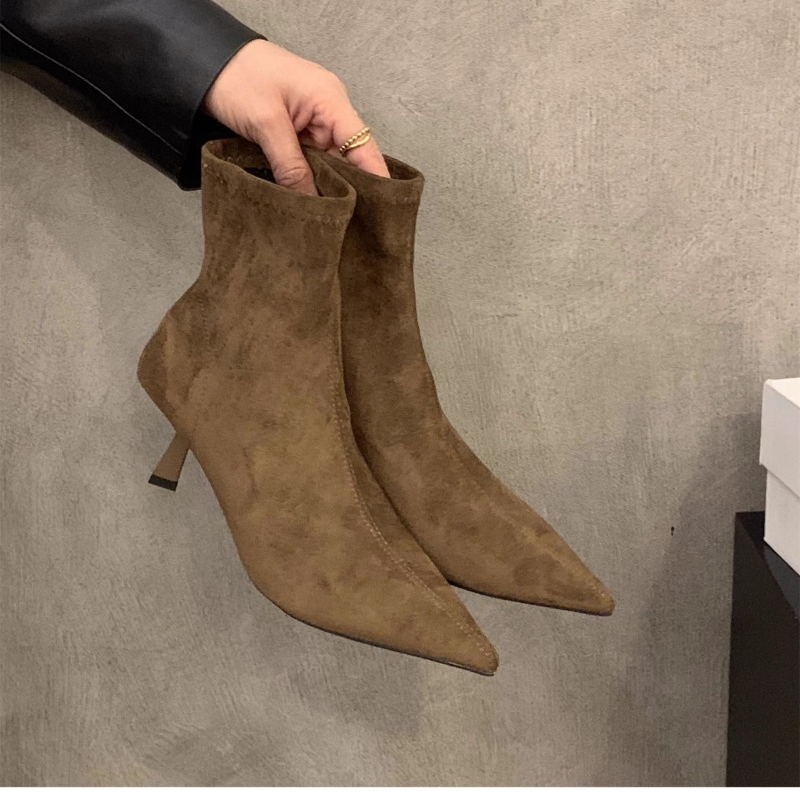 Botines de Ante Elásticos para - Women'S Fashion Socks reseña y precio