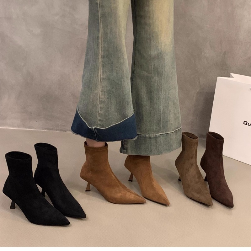 Botines de Ante Elásticos para - Women'S Fashion Socks reseña y precio