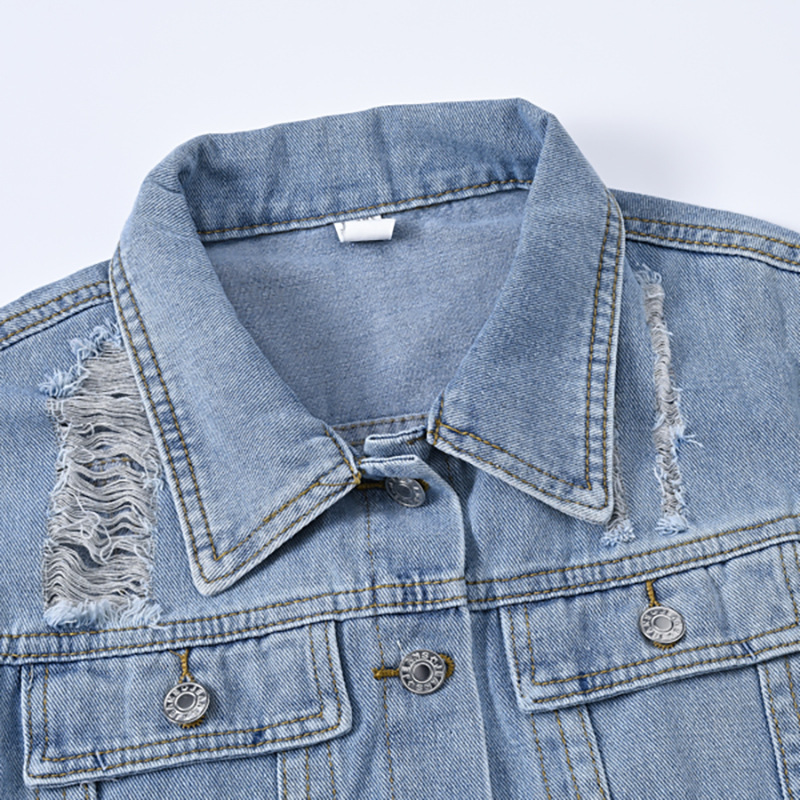 Chaqueta Corta de Mezclilla de - Women'S Fashion Jackets Amazon reseña y precio