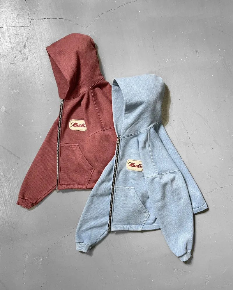 Y2K moda nueva letra bordado p - Women'S Fashion Zip Up Hoodies reseña y precio