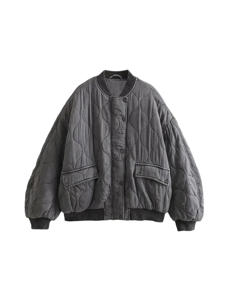Chaquetas Bomber acolchadas gr - Women'S Fashion Bomber Jacket reseña y precio