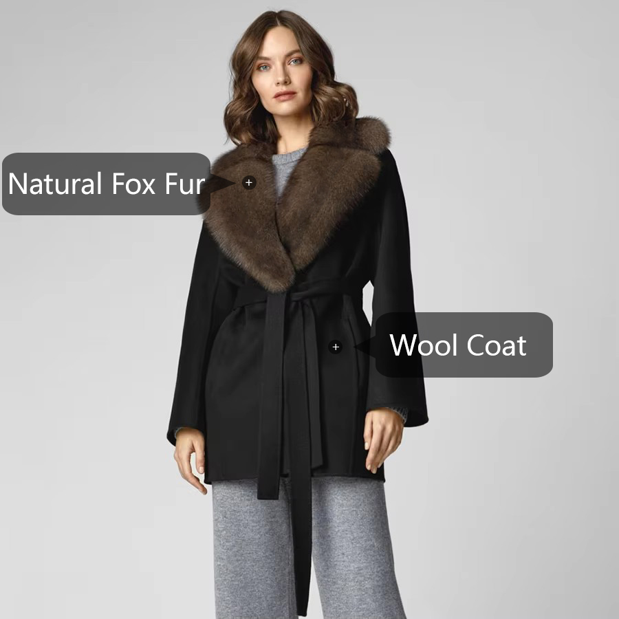 Chaqueta de piel de zorro natu - Women'S Fashion Bomber Jacket reseña y precio