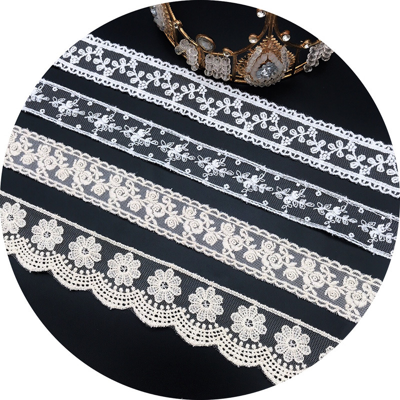 3 yardas/lote bordado blanco B - Belted Shirt Dress reseña y precio