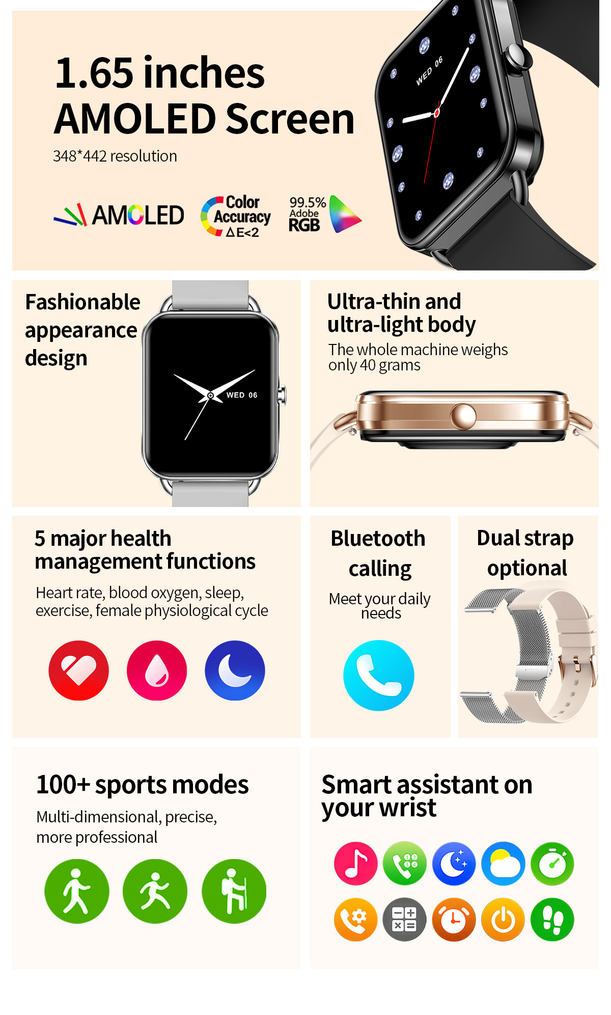 Reloj inteligente 2024 para te - Women Fashion Zone reseña y precio