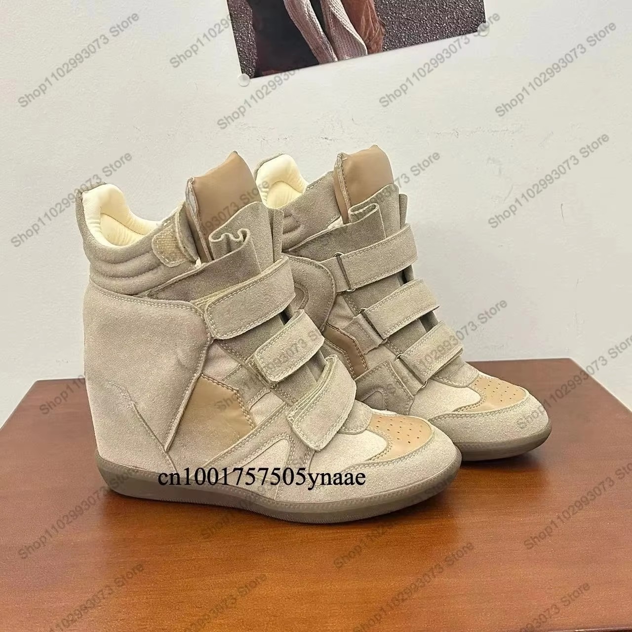 Zapatillas de deporte de caña  - Women'S Fashion Velcro Sneakers reseña y precio